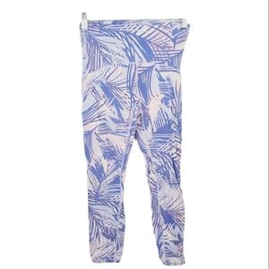 Ivivva Purple/Pink Tropical Print Leggings Size 12
